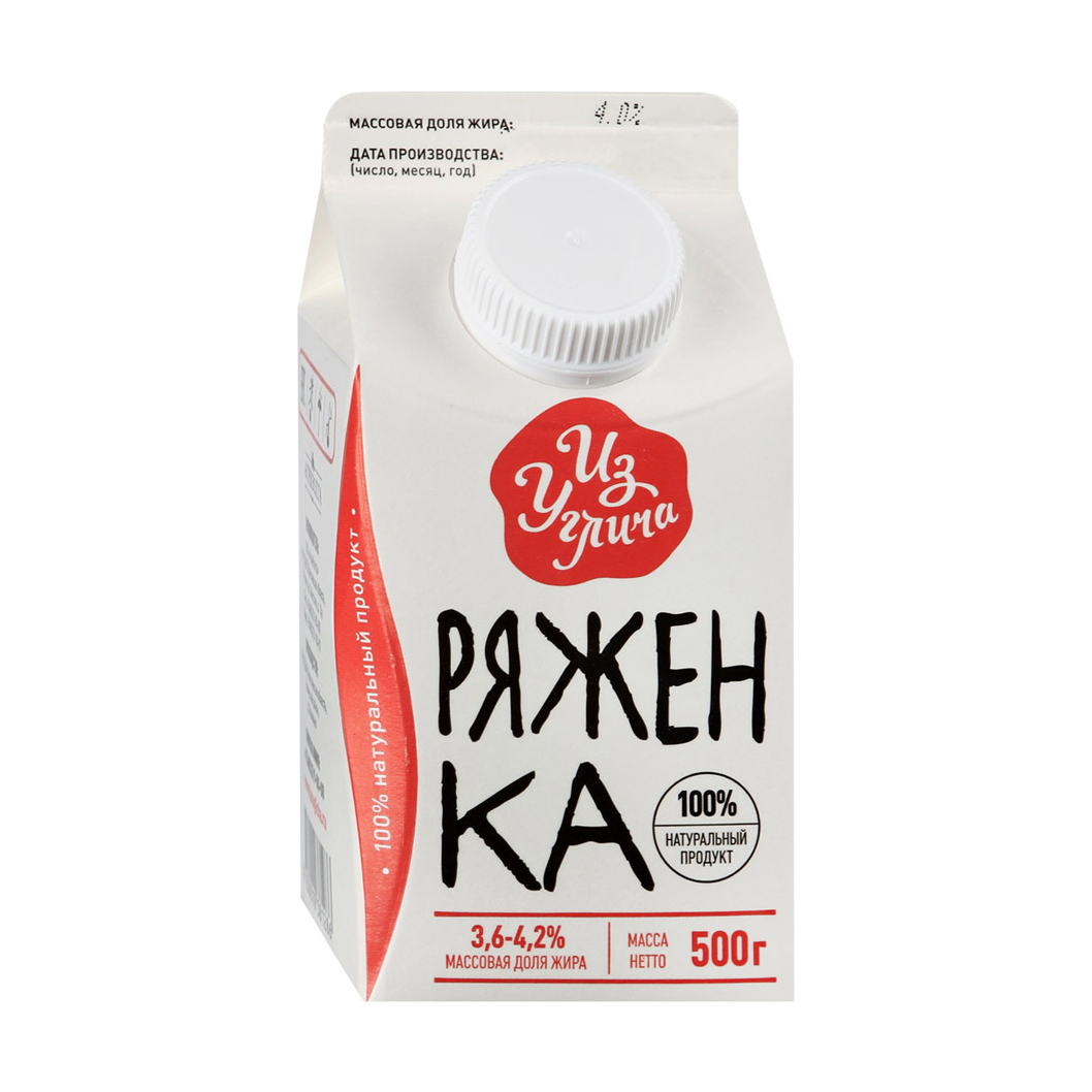 

Ряженка Из Углича 3,6-4,2% 500 г