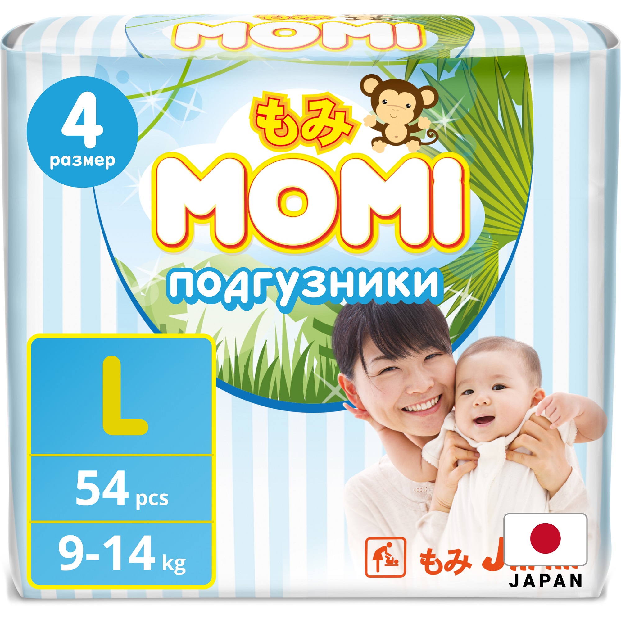 фото Подгузники momi 9-14 кг 54 шт