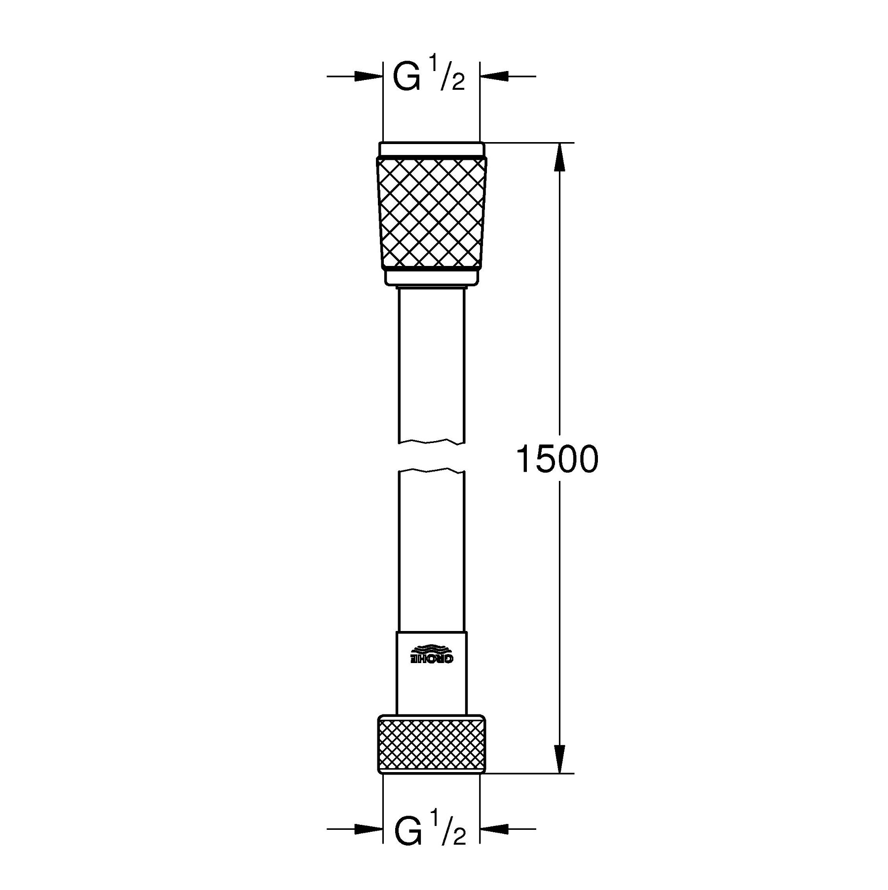 фото Шланг душевой grohe relexaflex 1500 мм (28151l01)