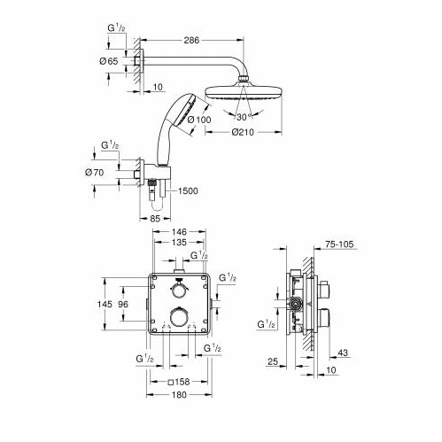 фото Набор grohe grotherm smartbox