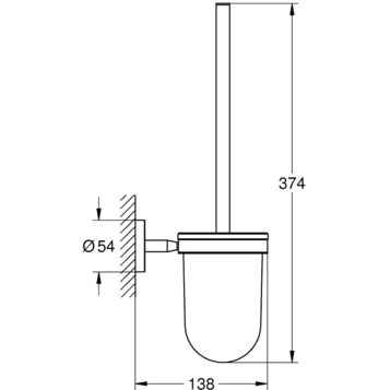 фото Туалетный ёршик grohe bau cosmopolitan