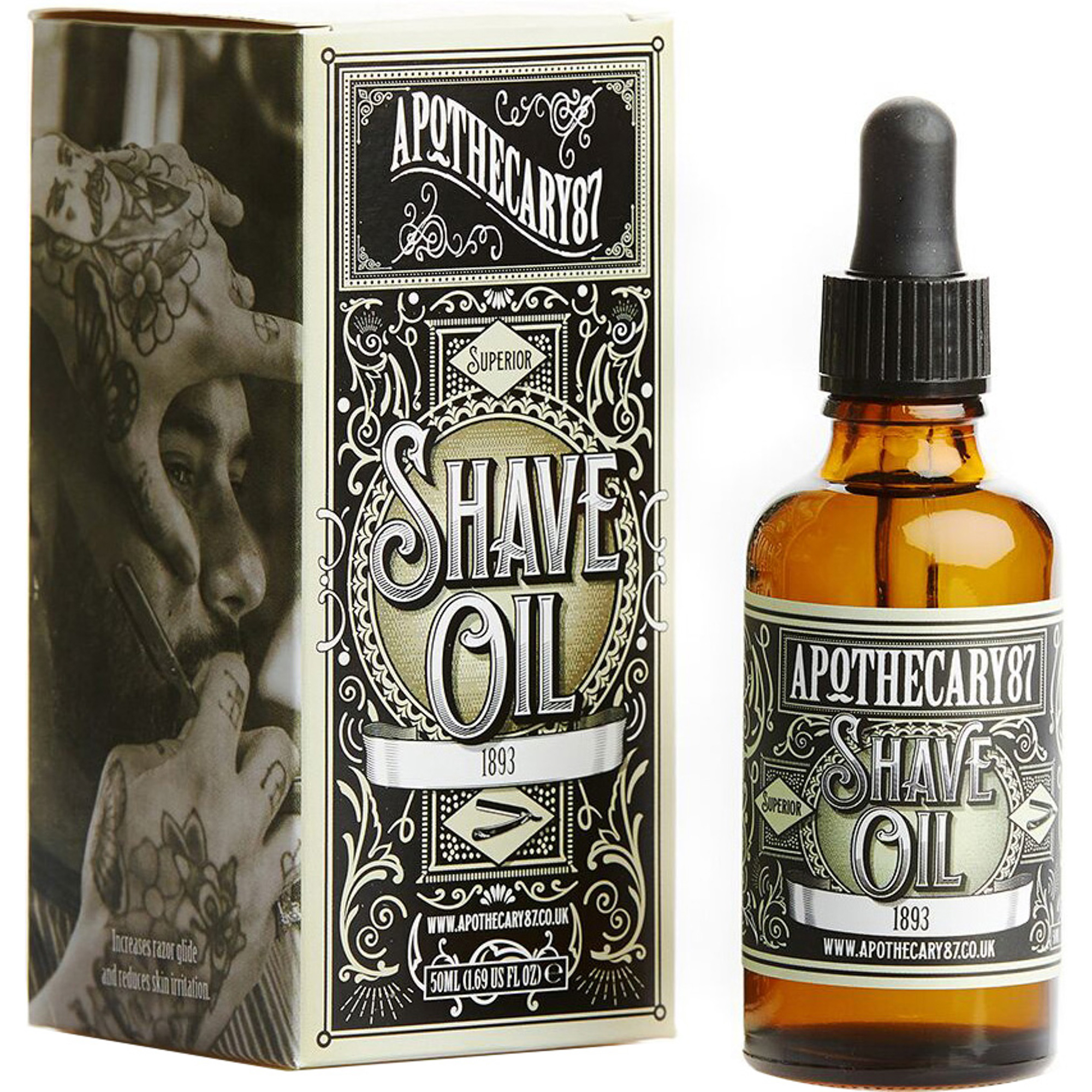 фото Масло для бритья apothecary 87 1893 shave oil 50 мл