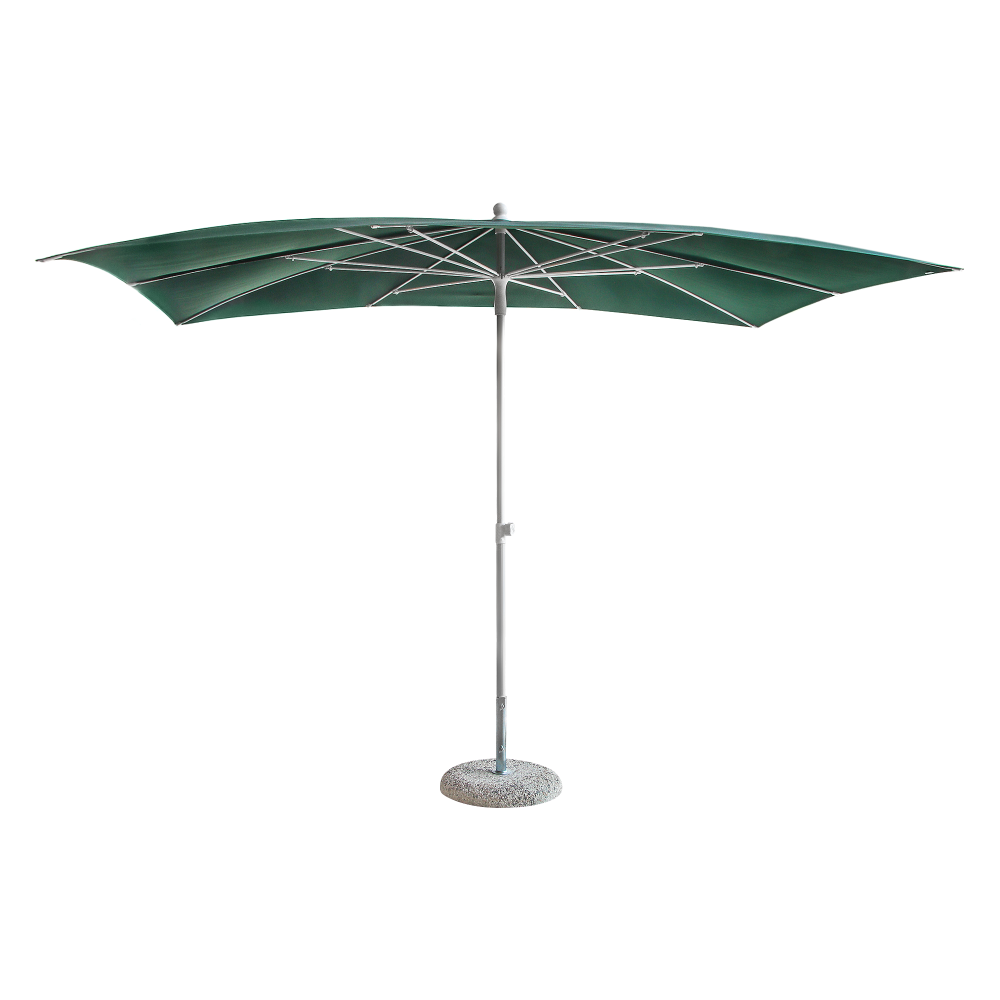 Зонт садовый Maffei Kronos 300x200/10 зелёный с базой