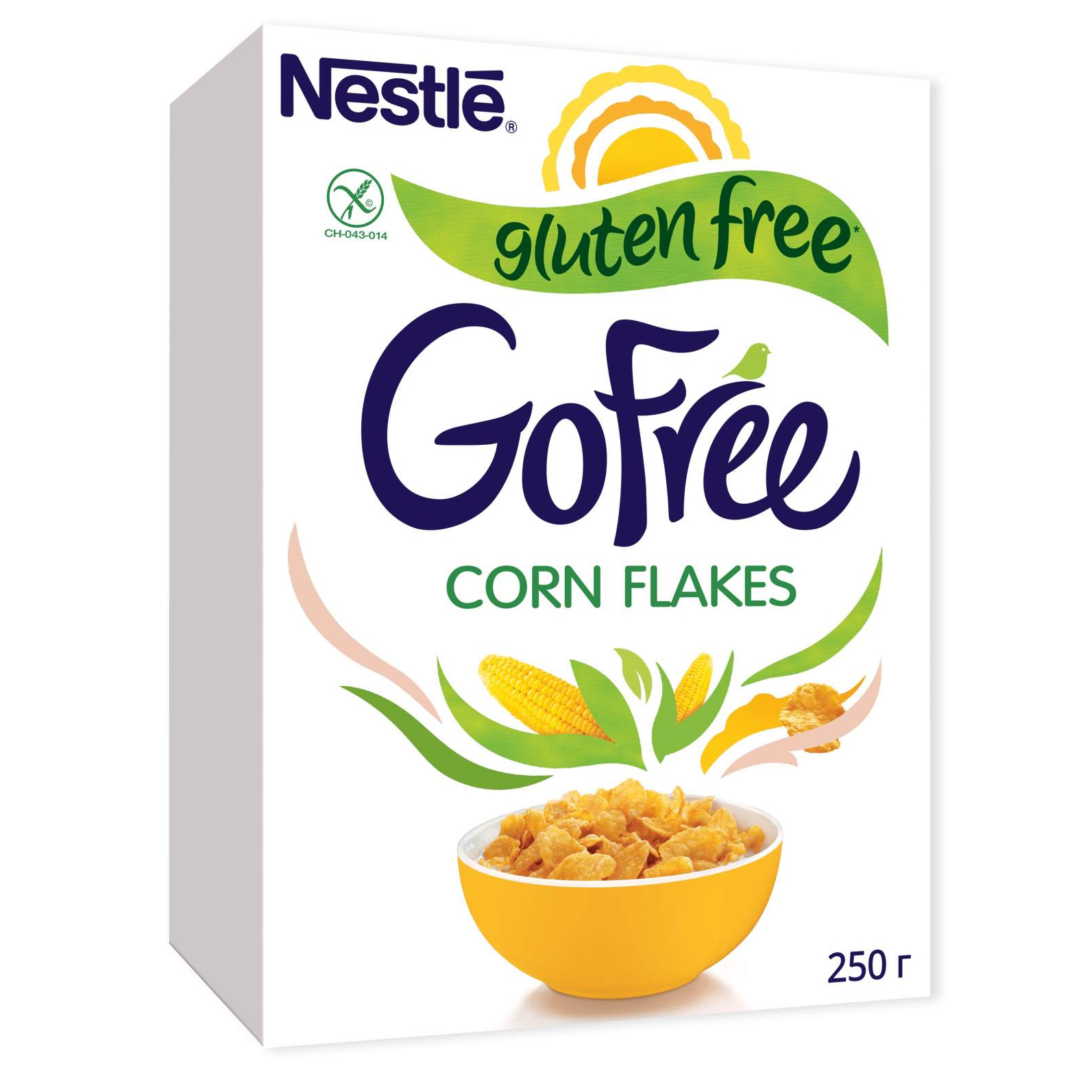 Хлопья кукурузные Nestle Gofree обогащенные витаминами, 250 г
