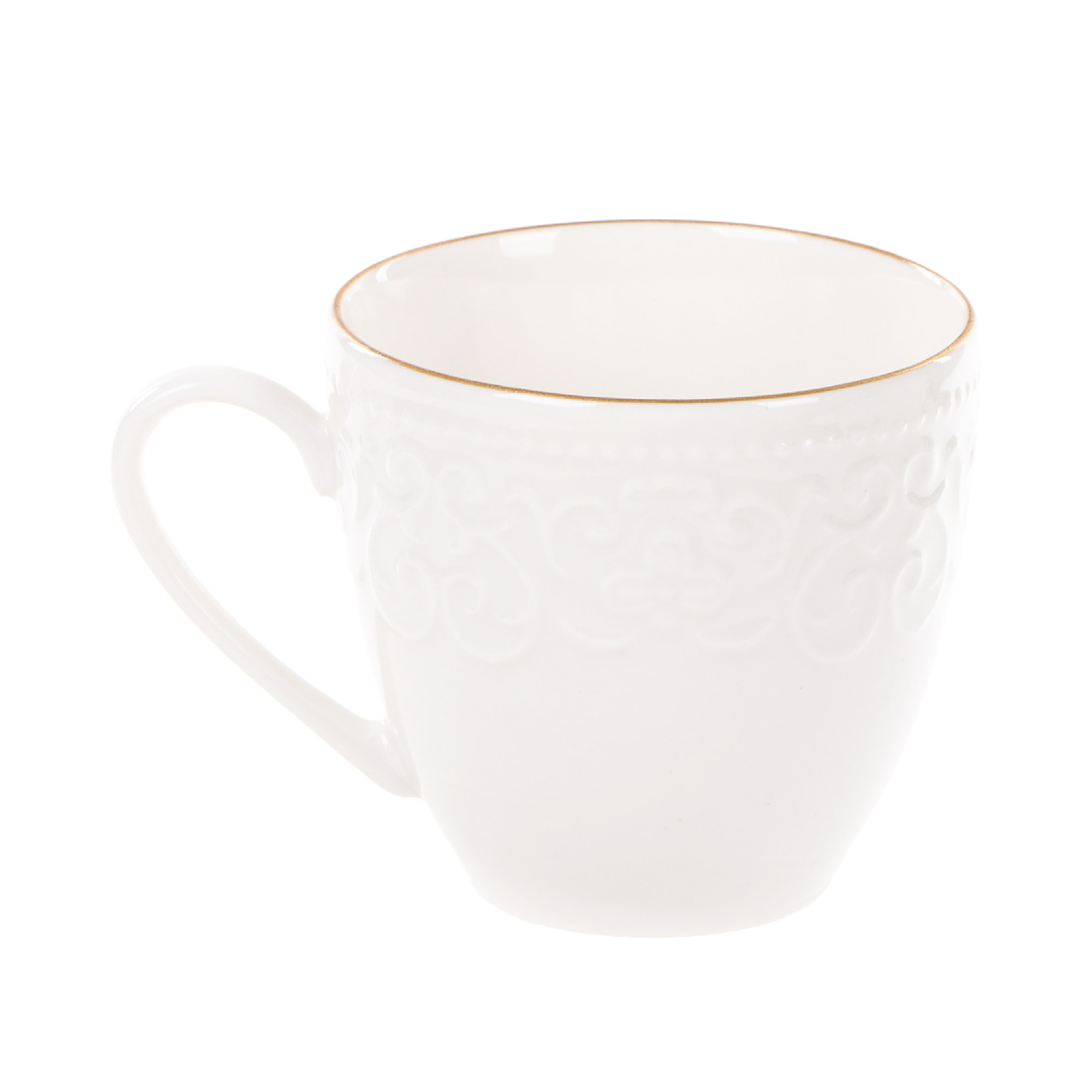Чашка с блюдцем кофейная 100 мл, Kutahya Porselen irem отводка золото - фото 2