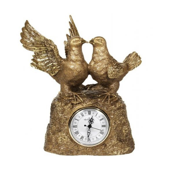 фото Часы каминные royal flame семейное счастье античная бронза