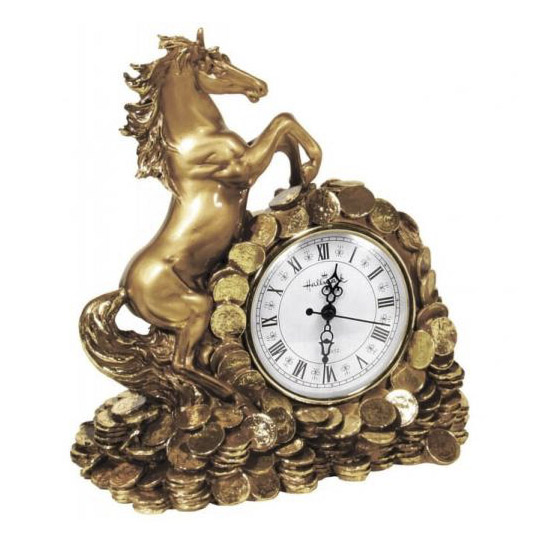 Часы каминные Royal Flame Деньги в дом античная бронза
