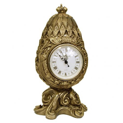 Часы каминные Royal Flame Классика Фаберже античная бронза