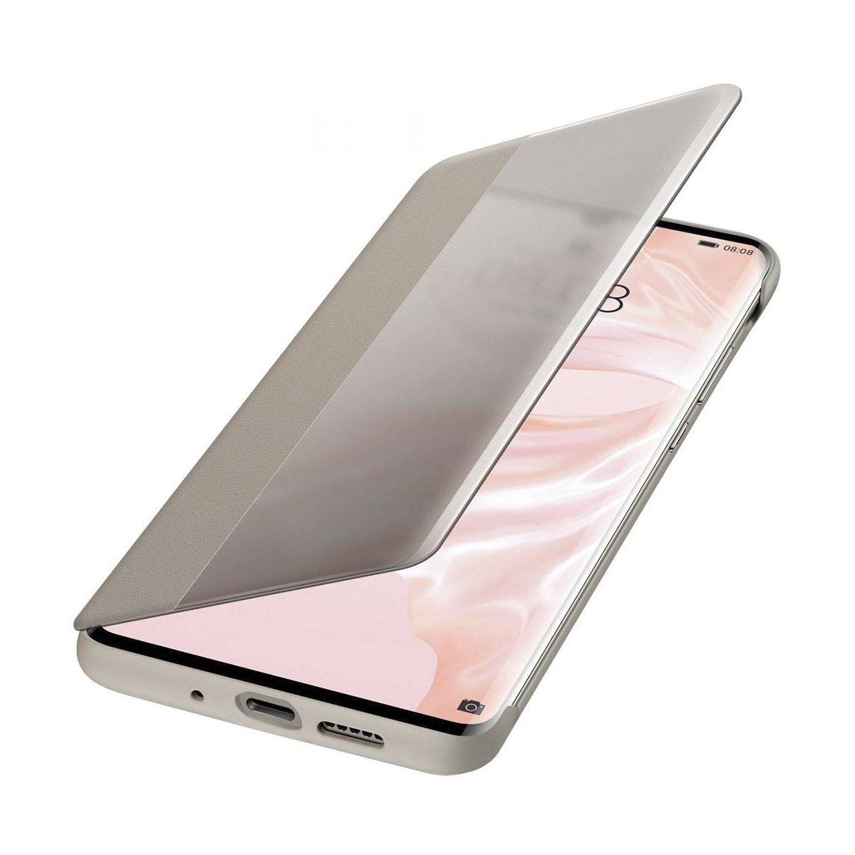 Чехол для смартфона Huawei P30 Pro Smart View Flip Cover, хаки - фото 3
