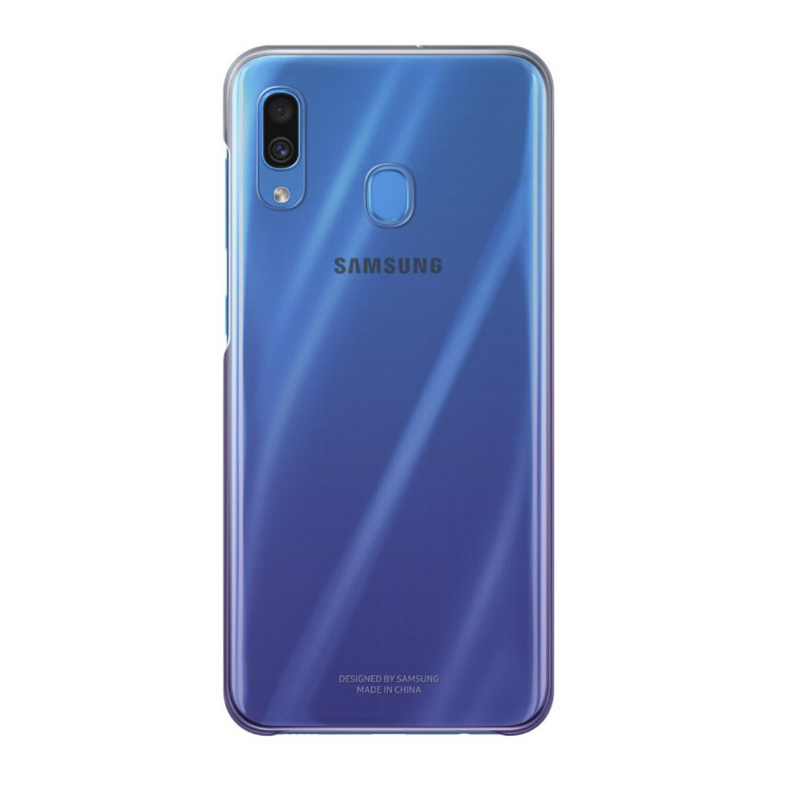 Чехол Gradation Cover для Samsung A30 (A305), фиолетовый, цвет прозрачный Galaxy A30 (A305) - фото 1
