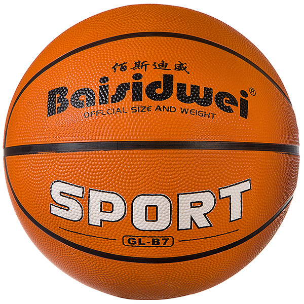 фото Мяч баскетбольный, №7 резин., оранжевый gratwest