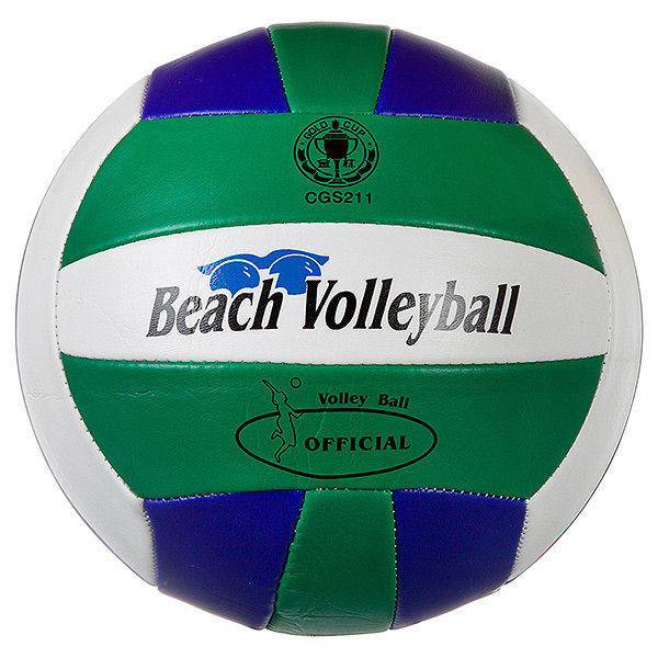 фото Мяч волейбольный , 280г, pvc,matt, 2слоя, трехцветный gratwest