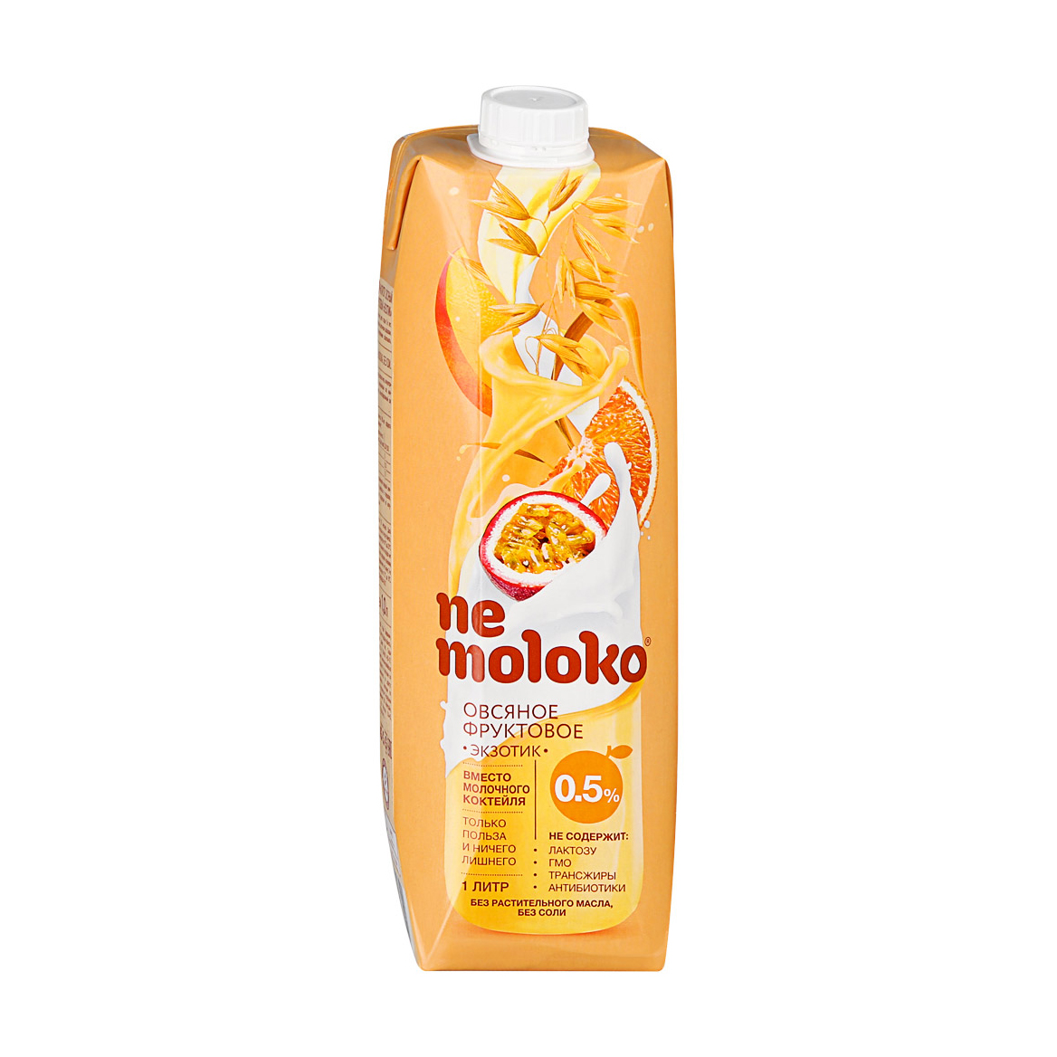 Напиток овсяный Nemoloko Экзотик фруктовый 0,5% 1 л