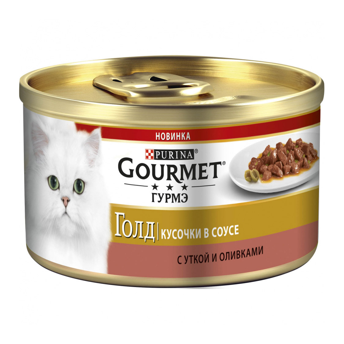 фото Корм для кошек gourmet gold суфле утка и оливки 85 г