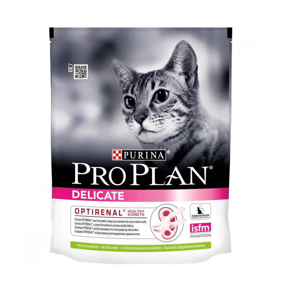 фото Сухой корм purina pro plan delicate для кошек с чувствительным пищеварением, ягненок 400 г