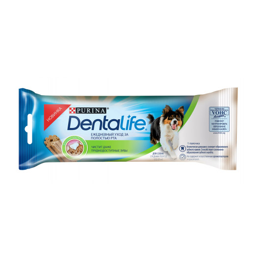 фото Лакомства для собак dentalife medium single 23 г