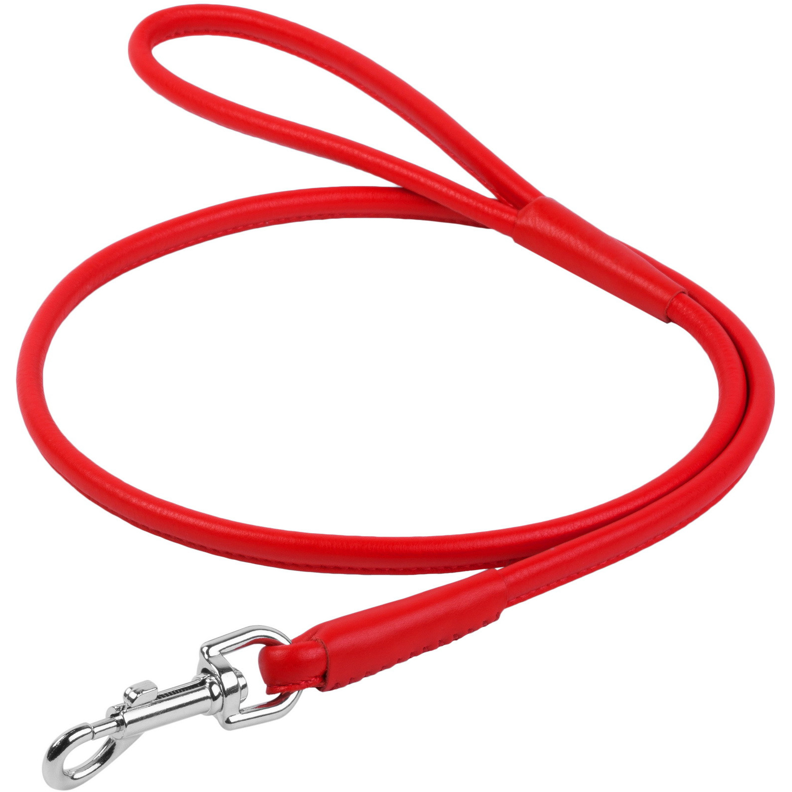 фото Поводок для собак collar glamour круглый 8 мм 122 см красный