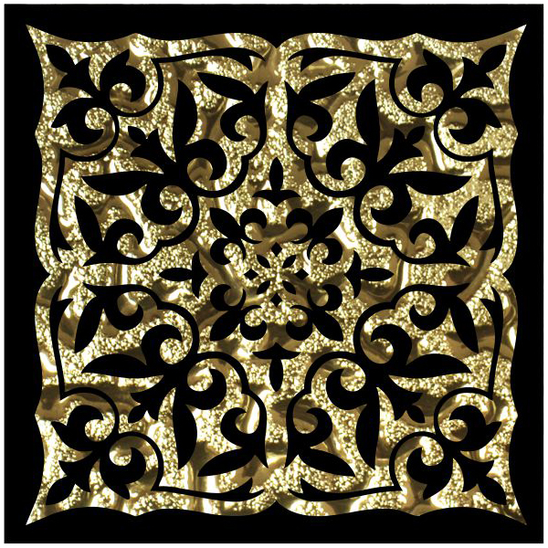 фото Декор роскошная мозаика катар золото 8x8 см