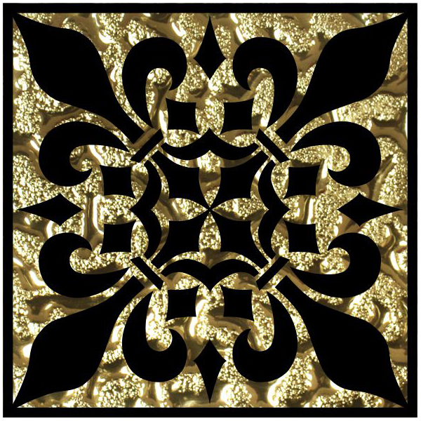 фото Декор роскошная мозаика мальта золото 8x8 см