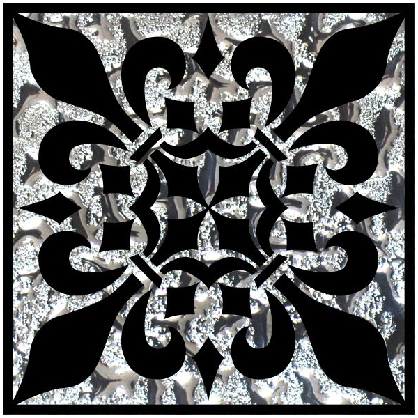 фото Декор роскошная мозаика мальта платина 8x8 см