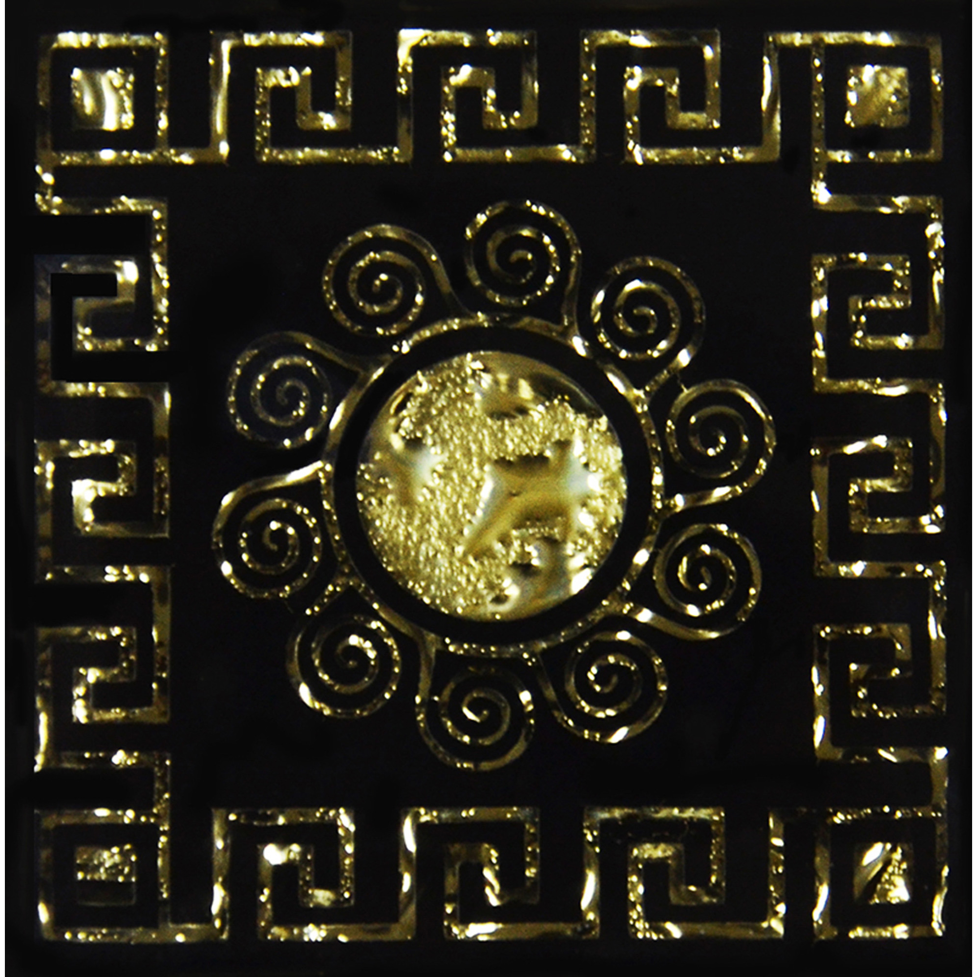 фото Декор роскошная мозаика византия платина 6,6x6,6 см