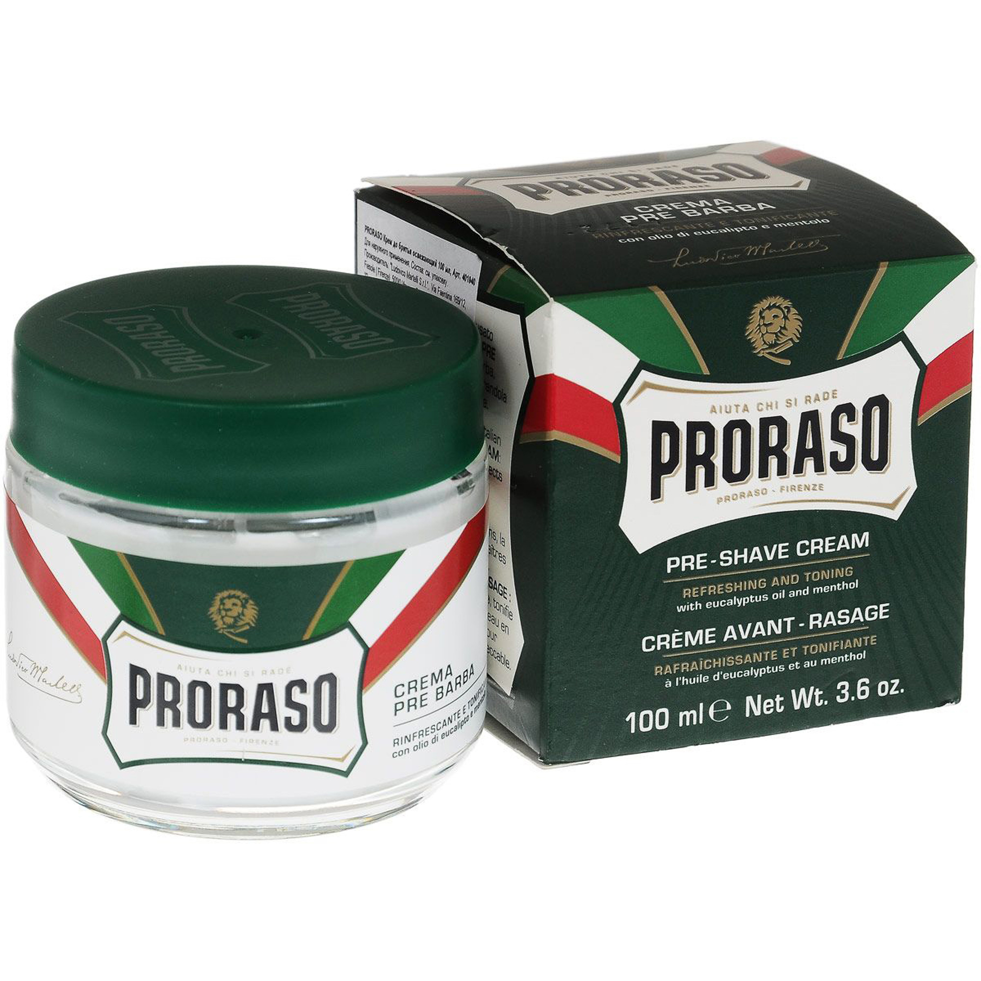 фото Крем до бритья proraso освежающий 100 мл