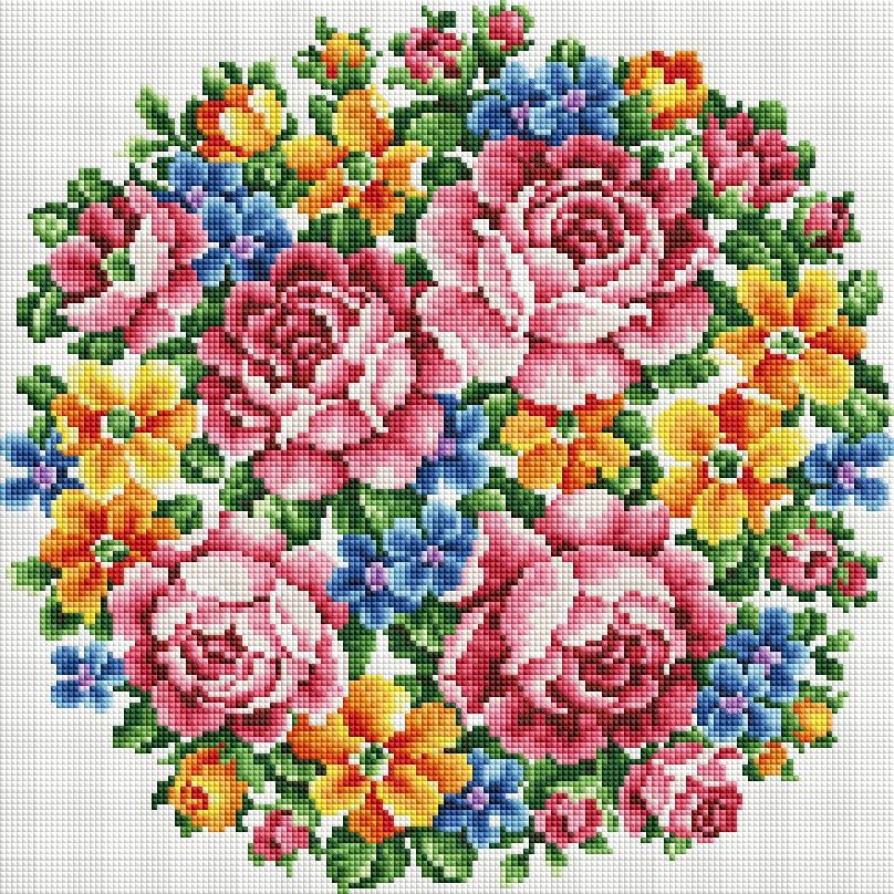 

Алмазная мозаика Белоснежка Букет Большое счастье