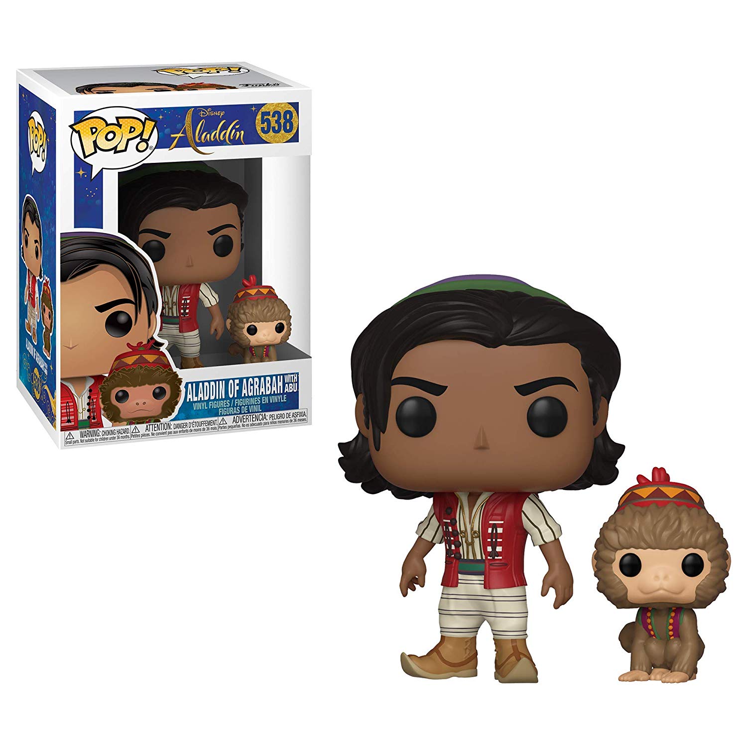 фото Фигурка funko 16х11х9 см: disney: aladdin: aladdin w/abu