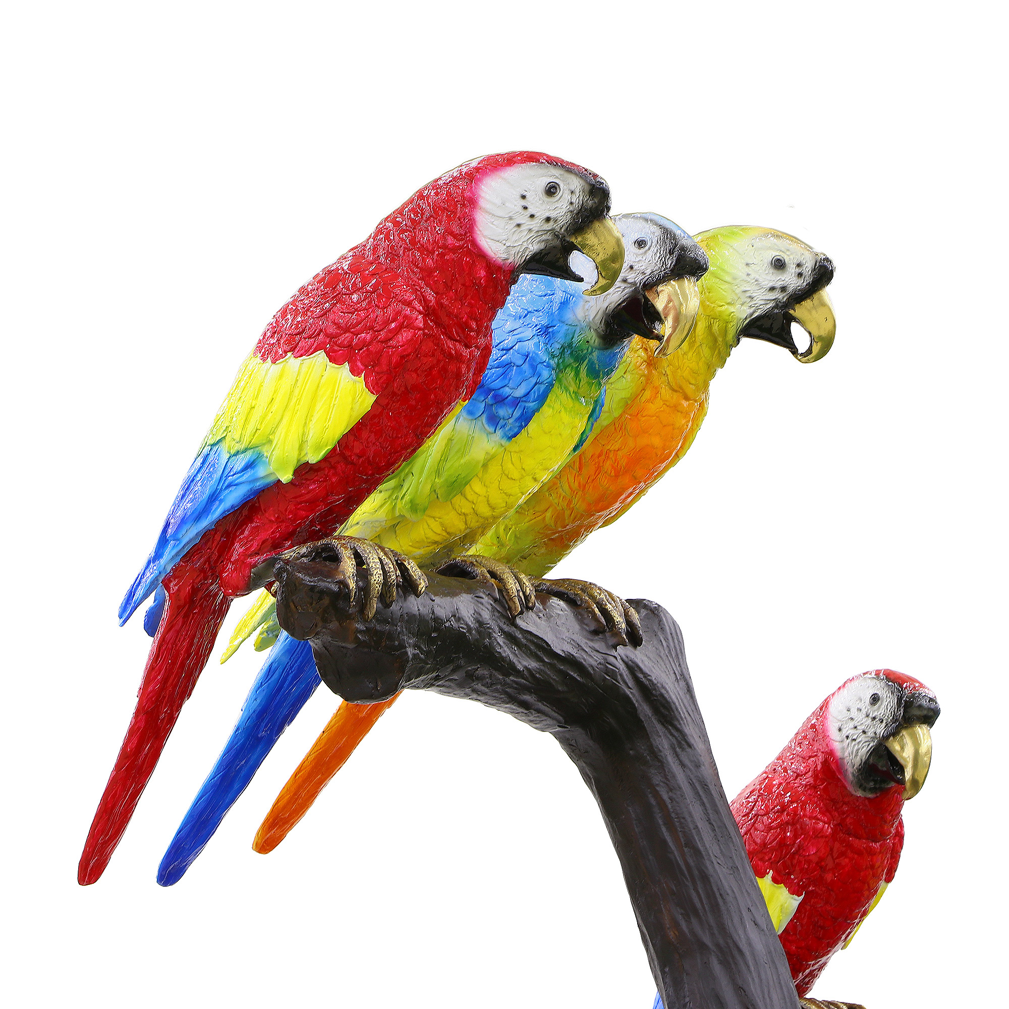 фото Фигура садовая thermobrass дерево с попугаями 202 х 110 х 125 см