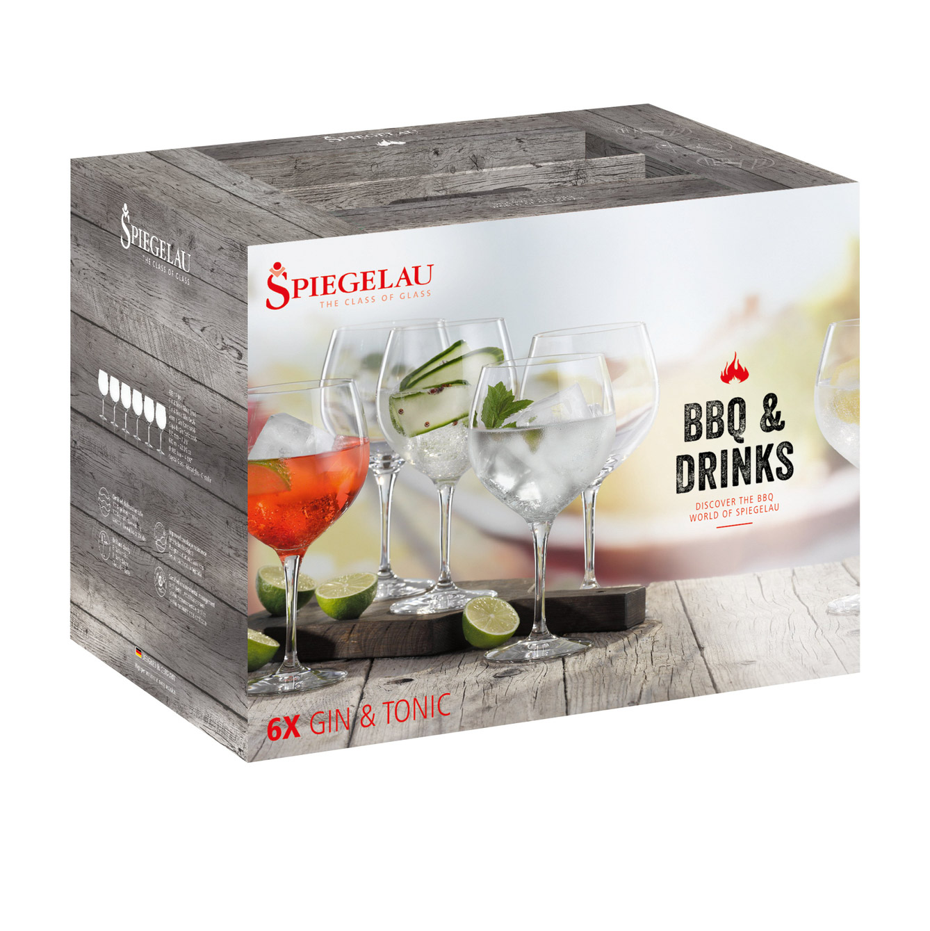 фото Набор бокалов spiegelau bbq drinks gin & tonic 630 мл 6 шт