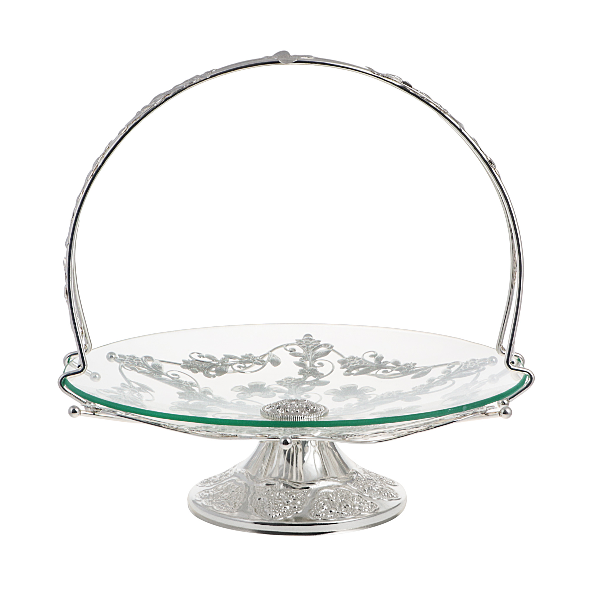 

Тортовница с ручкой стеклянная Marquis