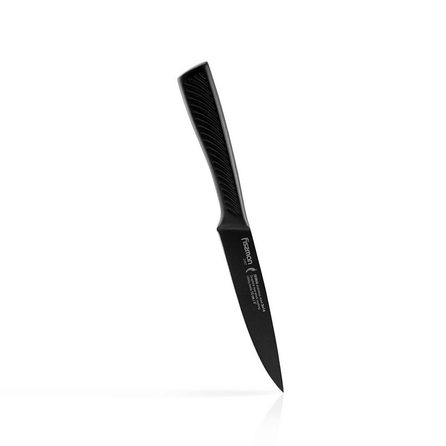 Нож универсальный Fissman shinai 13 см с покрытием graphite - фото 1
