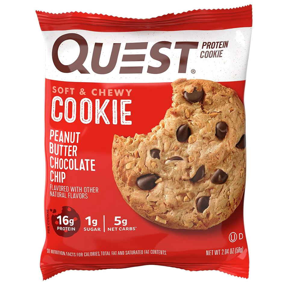 Печенье Quest Nutrition Cookie с арахисом и шоколадной крошкой 58 г - фото 1
