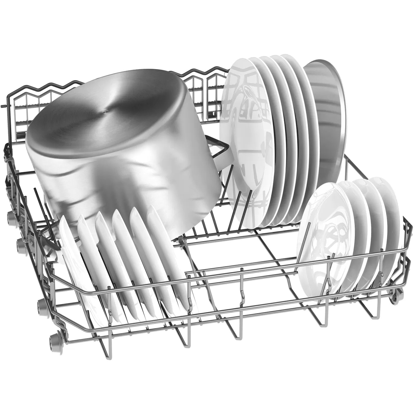 Встраиваемая посудомоечная машина Bosch SBV45FX01R, цвет серебристый - фото 5