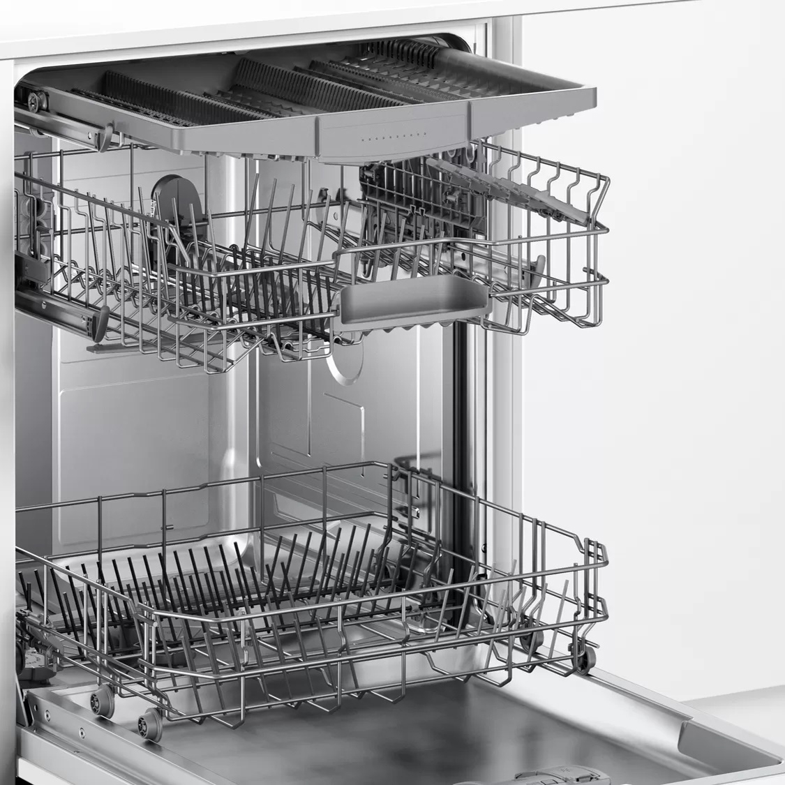 Встраиваемая посудомоечная машина Bosch SBV45FX01R, цвет серебристый - фото 6