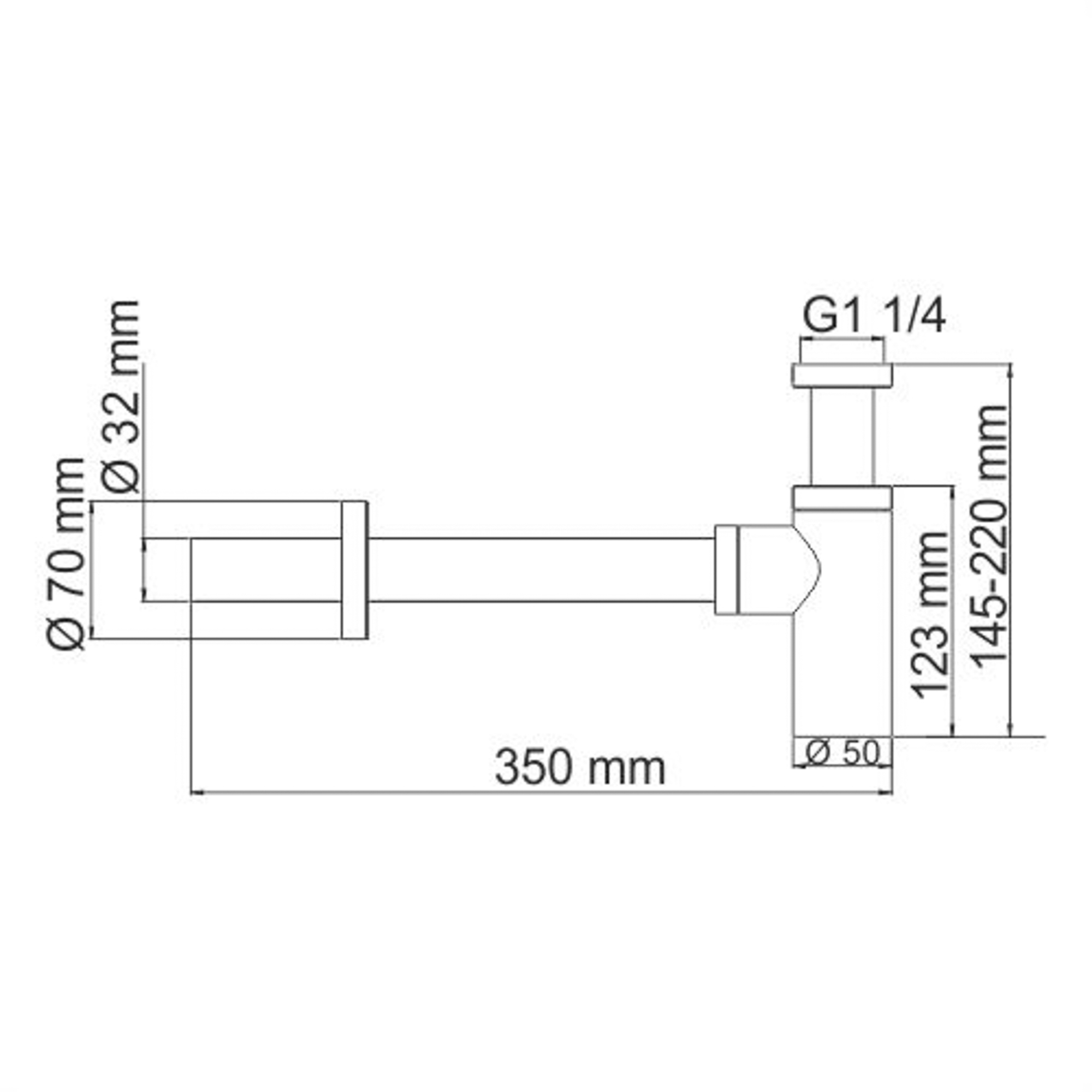 фото Сифон для раковины wasserkraft soft-touch покрытие (a094)