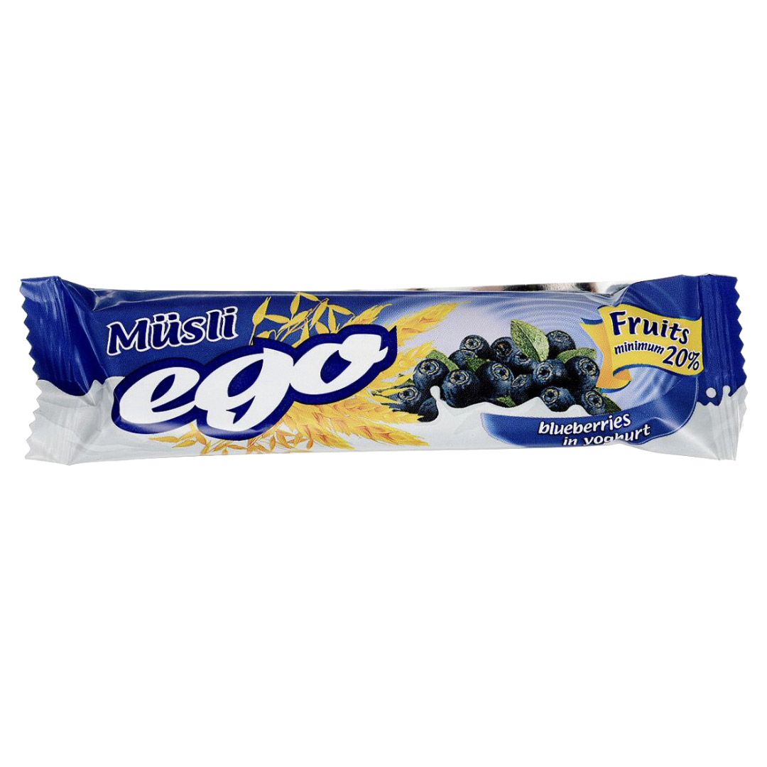 Батончик мюсли Ego БАД Черника с экстрактом черники и витаминами в йогуртовой глазури 25 г