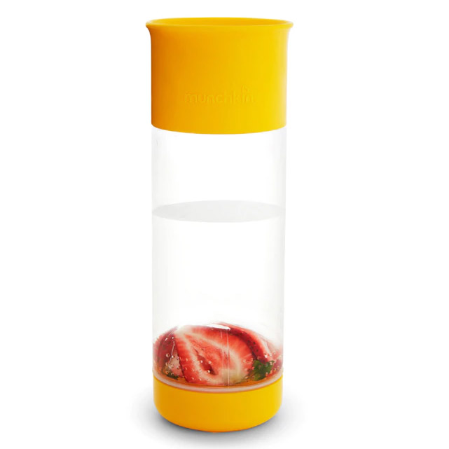Бутылка Munchkin 360С с инфузером для фруктов 0,59 л, цвет желтый - фото 3