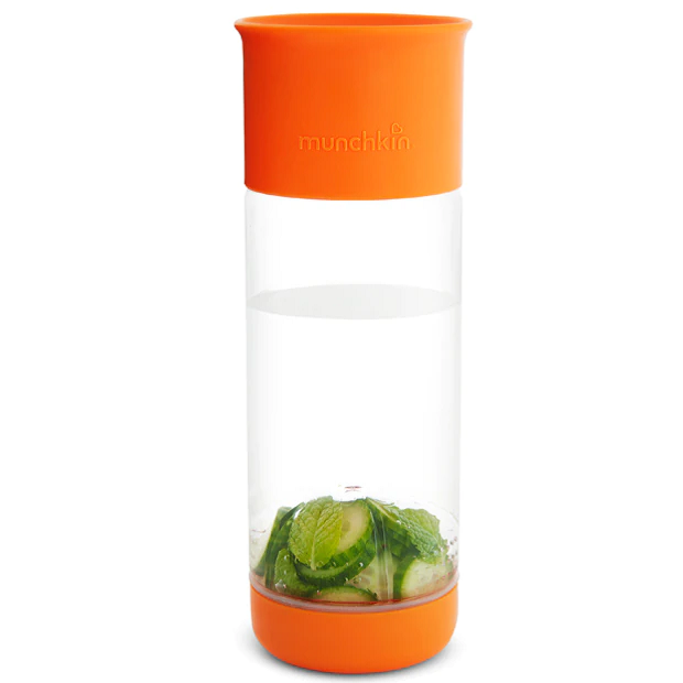 Бутылка Munchkin 360С с инфузером для фруктов 0,59 л, цвет оранжевый - фото 2