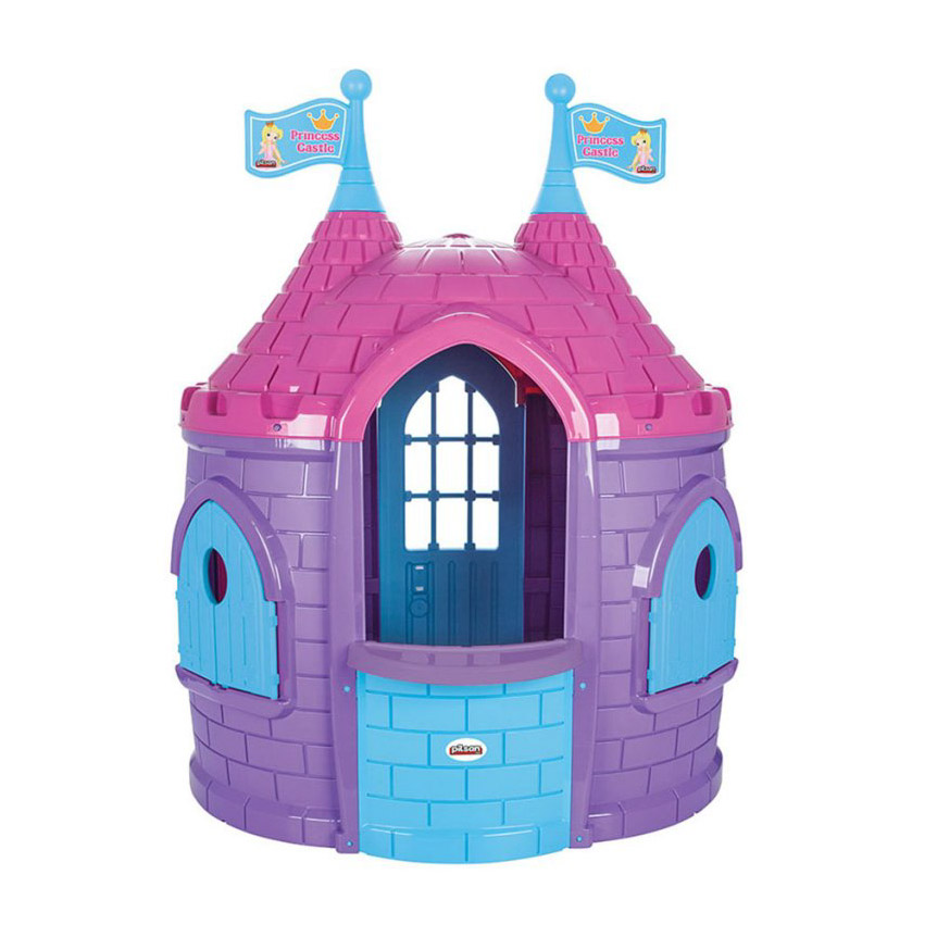 Домик игровой замок принцессы, (серо-красный) Pilsan, размер 129x125x168 см