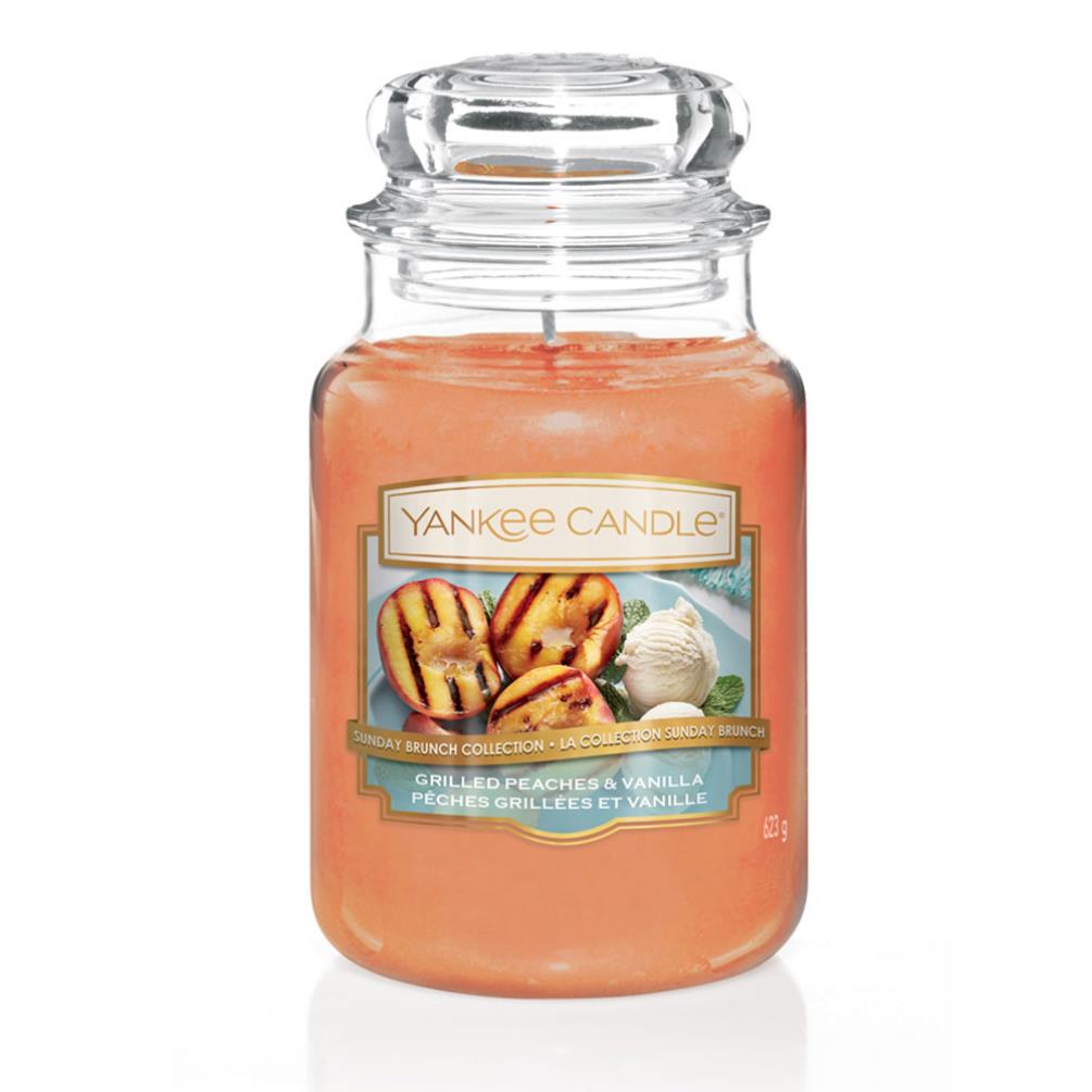 фото Аромасвеча yankee candle персик на гриле 16,8 см