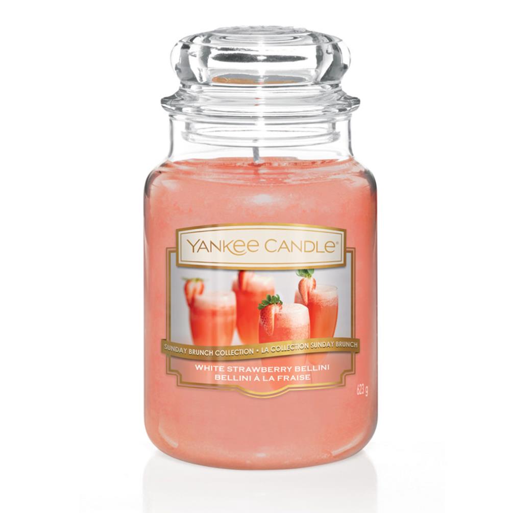 фото Аромасвеча yankee candle клубничный беллини 16,8 см