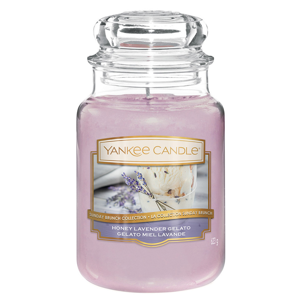 фото Аромасвеча yankee candle лавандовый джелато 16,8 см