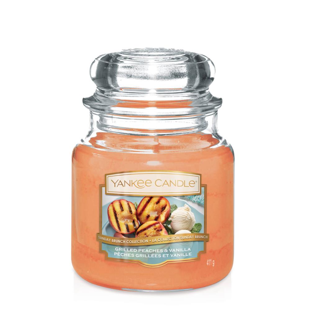 фото Аромасвеча yankee candle персик на гриле 12,7 см