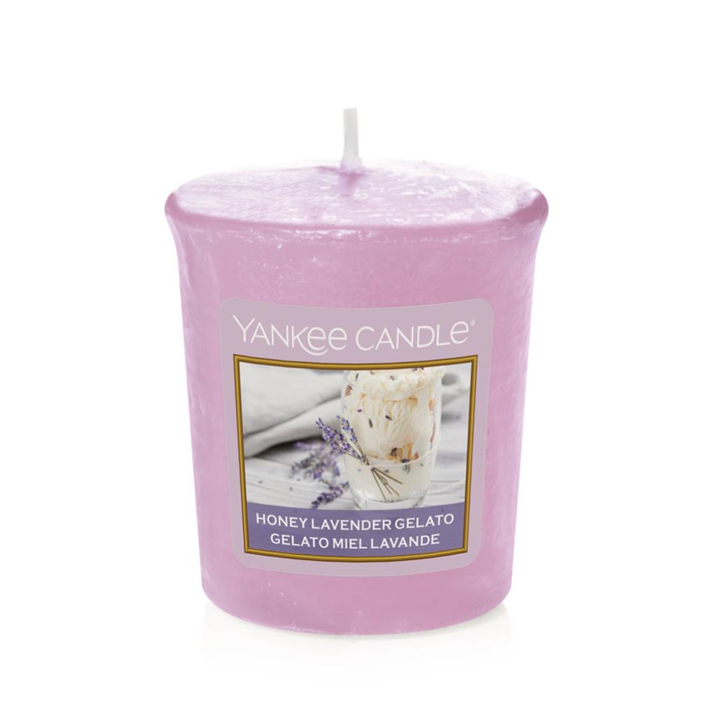 фото Аромасвеча yankee candle лавандовый джелато 5 см