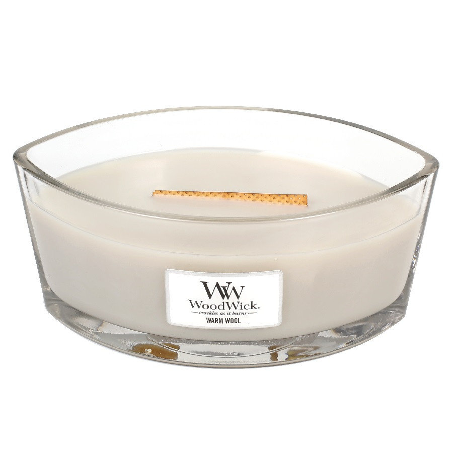 фото Аромасвеча woodwick теплая шерсть 9 см