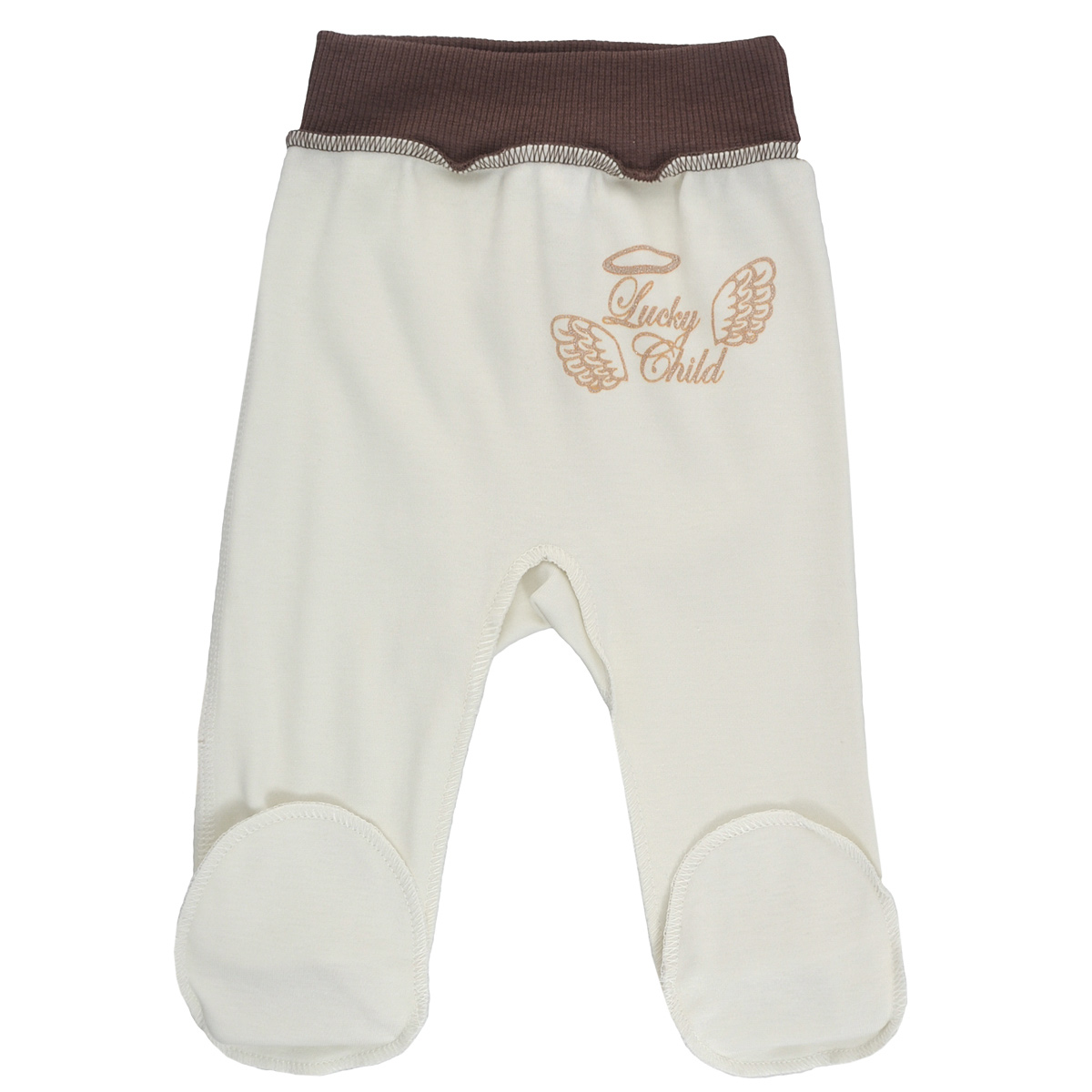 

Ползунки Lucky Child Ангелочки молочные, Молочный