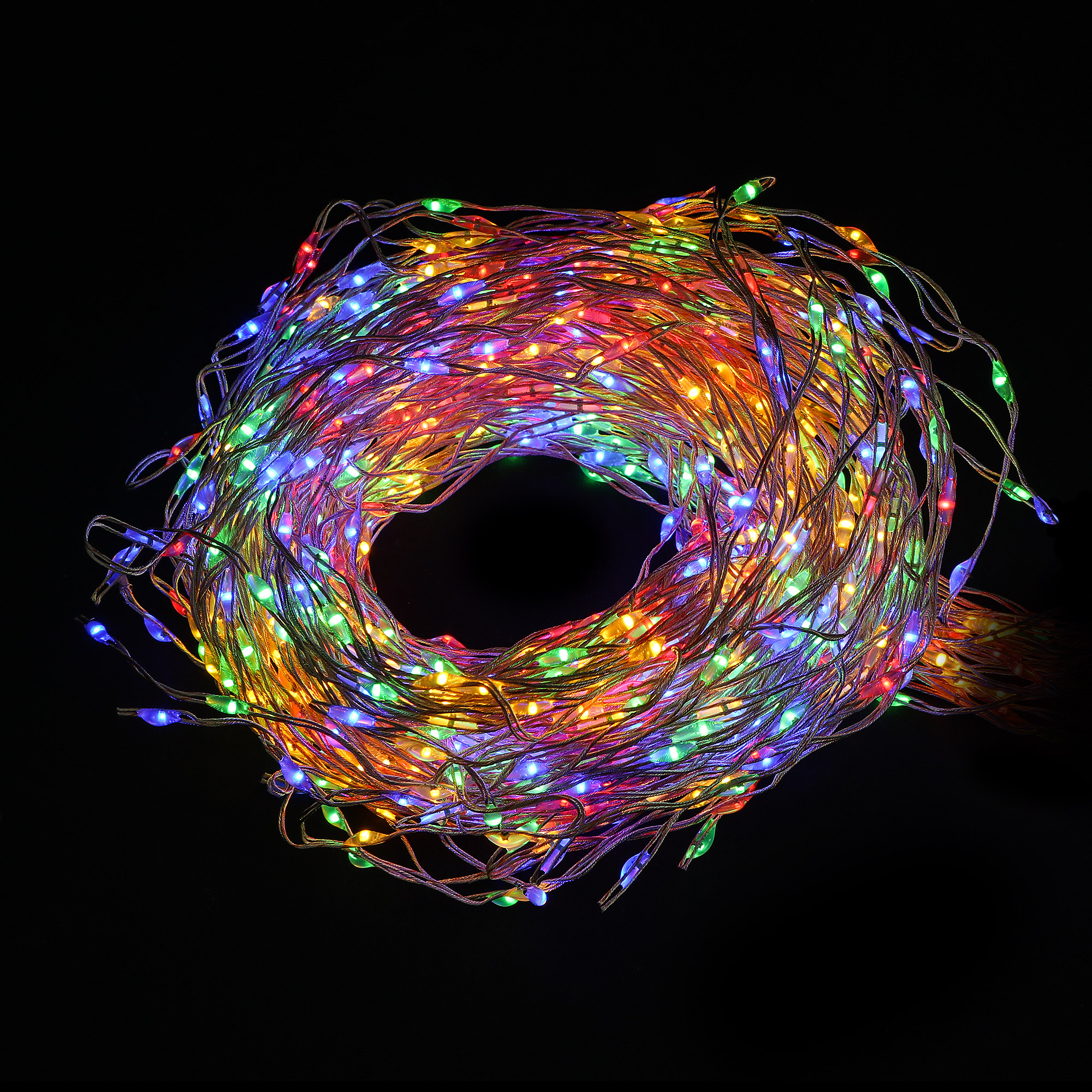 Электрогирлянда штора Best technology 1200 led разноцветный со стартовым шнуром - фото 3