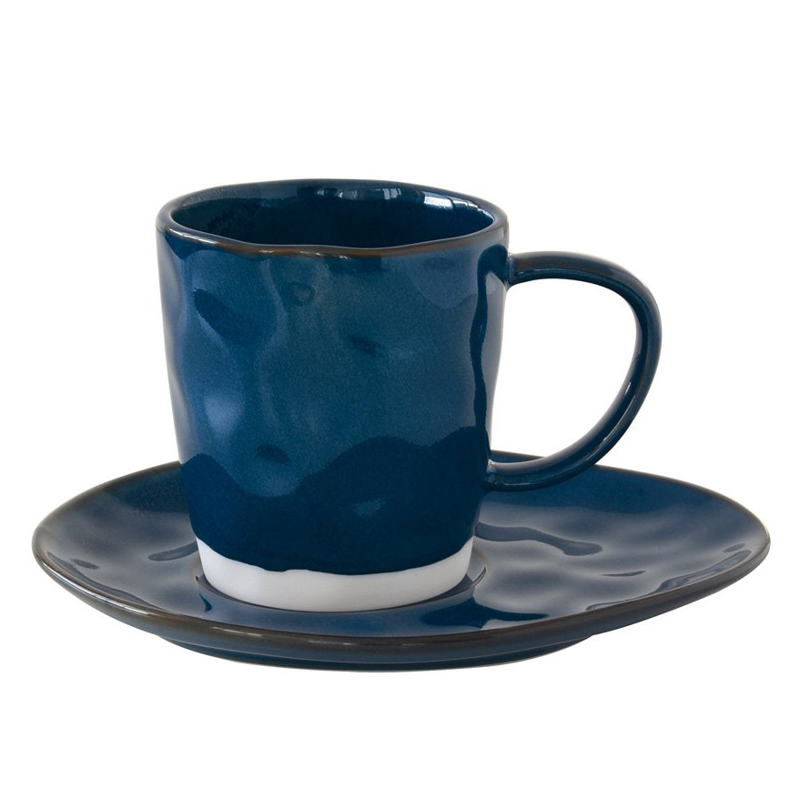 Чашка с блюдцем Easy Life Interiors 250 мл, цвет синий - фото 1