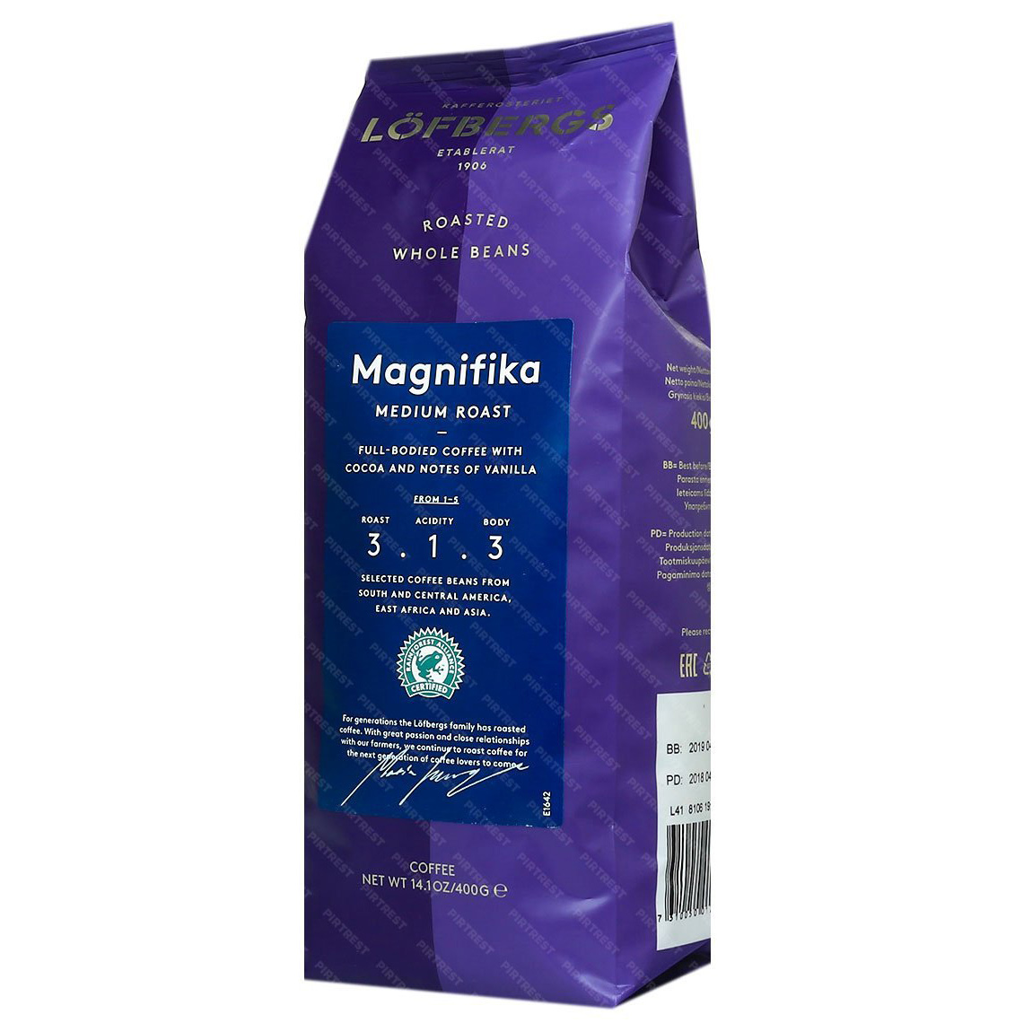 Кофе в зернах Lofbergs Magnifika 400 г